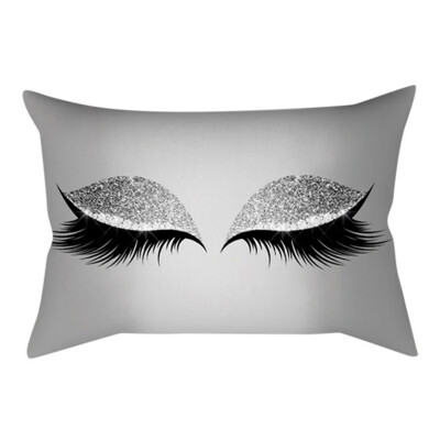 

30x50cm Eyelash Out Soft Velvet Cushion Cover Case Marble Pillow Covers Decorations Sofa House Pillowcase Gift For Living Room