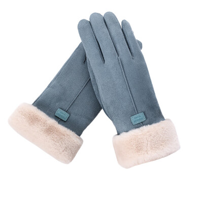 

Womens Winter Warm Gloves Touchscreen Outdoor Female Gloves with Fluff Lining