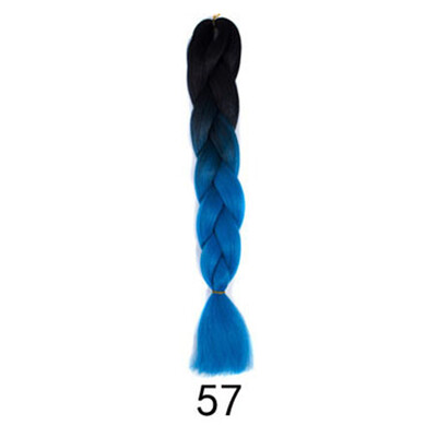 

Gobestart 1PC New Fashion Womens Gradient Long Braid Wavy Party Wigs