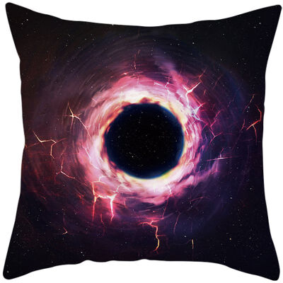 

Mysterious Universe Black Hole Cushion Cover Cotton Linen Star Black Hole Galaxy Home Deocrative Pillows Cover for Sofa Cojines