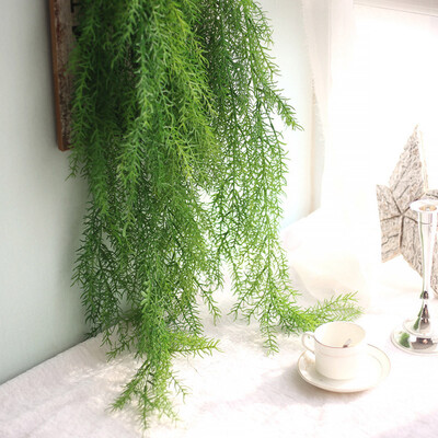 

Gobestart Artificial Fake Leaf Pine Needles Simulation Leaves Wedding Party Home Decor