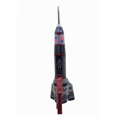 

Tailored Tinplate Nostalgic Showcase Toy Photography Prop Aviation Rocket