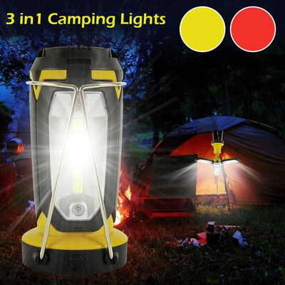 

Outdoor Portable COB LED Camping Lamp Rechargeable Emergency Lanterns Tent Light for Working Hiking Camping