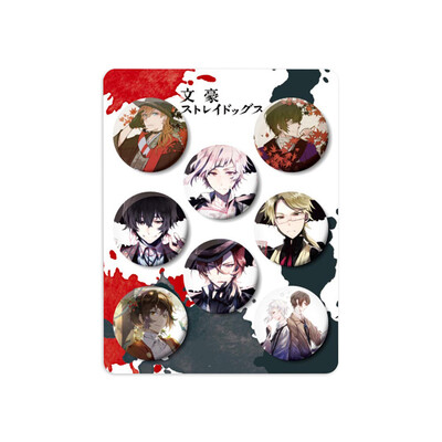 

redCherry Anime Brooches Button Badges Pins Set for Clothes Backpack Pencil Case 8pcsset