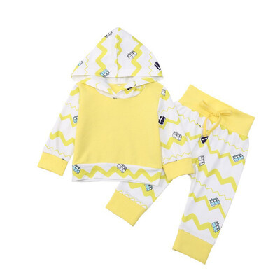 

New Autumn Baby Boys Clothes Cotton Long Sleeve Floral Hoodie CoatPants Kids 2pcs Suit Baby Boy Clothing Sets