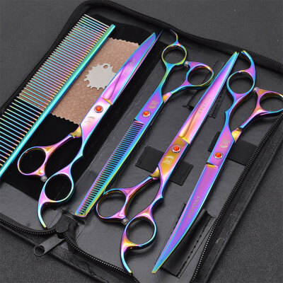 

Dog Grooming Scissors 7 Inches Pet Stainless Steel Curved Scissor Suit Provided