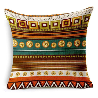 

Linen Throw Cushion Covers Pillowcase African Style Decorative for Sofas Beds