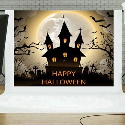 

Toponeto Halloween Backdrops Pumpkin Vinyl 5x3FT Lantern Background Photography Studio