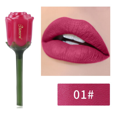 

1Pc Hot Lips Makeup 4 Colors Liquid Lipstick Mirror Surface Lip Gloss Tint Lasting Moisturizing Non-stick Cup Lip Glaze