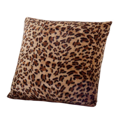 

Leopard Print Car Sofa Drawing Living Room Quadrade Cushion Cover Room Decor Throw Pillowcase