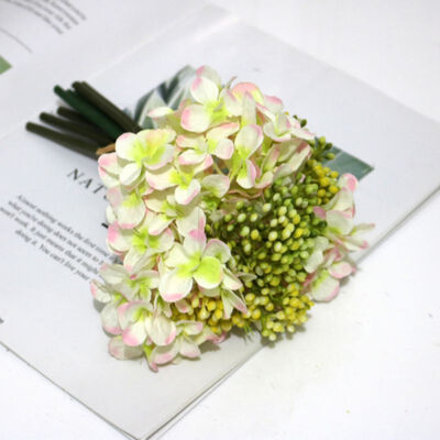 

2019 Artificial Flowers 1PC Hydrangea Bouquet for Home Decoration Flower Arrangements Wedding Party Decor
