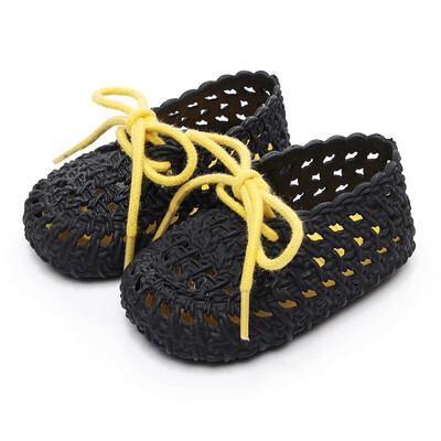 

Baby Soft Bottom Men And Women Baby Toddler Jelly Shoes Laces Hollow Sandals