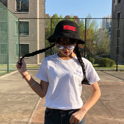 

Hat ladies Japanese retro Joker flounced personality fisherman Hat mens leisure summer cultural sun-shading basin Hat tide