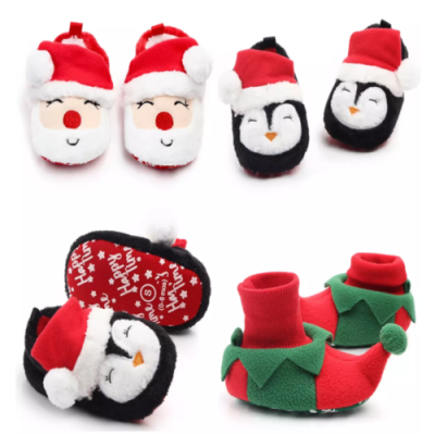 

Fashion First Walkers Kid Shoes Christmas Baby Girl Boys Cute Shoes Soft Bottom