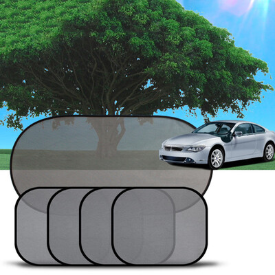 

3D black pinstripe mesh sun visor window screening sunshade car tool universal