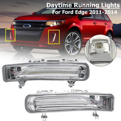

For Ford Edge 2011 2012 2013 2014 - White LED DRL Daytime Running Light Fog Lamp