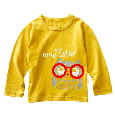 

2018 Cartoon Autumn Shirts Boy Girls Kids Clothing Children T-shirts for Boy Cotton Long Sleeve T Shirts Tops 1-7 Years