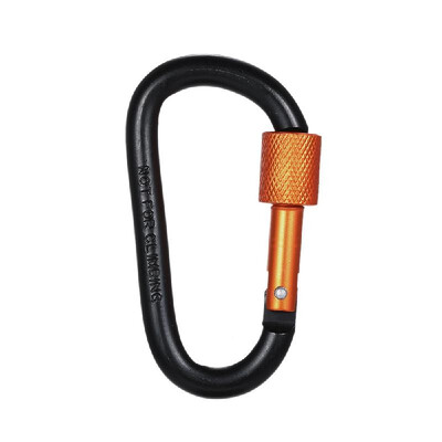 

Ultra Strength Metal Locking Carabiners Clip Outdoor Backpack Hanging D Shape Buckle Keychain Rings Gear for Hiking Camping