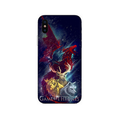 

GOT Game Of Throne House Stark Soft Silicone Painting Case For Apple iPhone 6 6s 7 8 Plus X XR XS Max Soft TPU Printed Cover