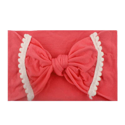 

2019 New Baby Girls Headband Hair Band Elastic Soft Bowknot Headwraps Turban Accessories For Newborn Infant Toddler