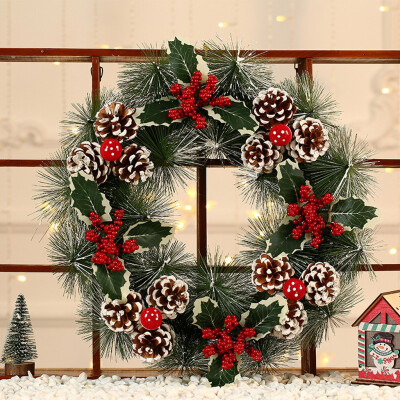 

Tailored 38cm Christmas Wreath Door Wall Ornament Garland Decoration Christmas Present