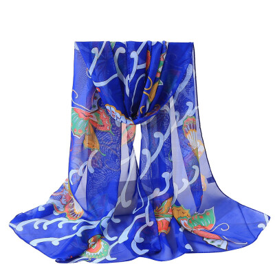 

Gobestart Fashion Women Butterflies Printing Long Soft Wrap Scarf Shawl Scarves