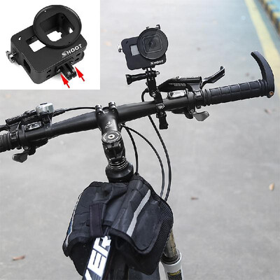 

SHOOT XTGP505B Protective Aluminum Alloy Camera Cage Skeleton Housing Case with Backdoor with 52mm UV Filter for GoPro Hero 7 Blac