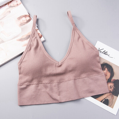 

Summer Girls Tank Top Womens Padded Tube Top Thin Wirless Cropped Top Underwear