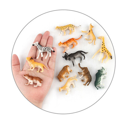 

YIWULA24pc Kids Childrens Assorted Plastic Toy Wild Animals Jungle Zoo Figure