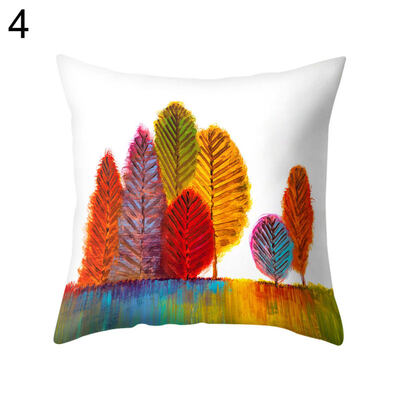 

Multi-Color Tree Printed Square Throw Pillow Case Cushion Cover Bedding Articles