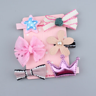 

Girls Hair Clips Cute Cartoon Bow Design Barrettes Children Princess Hair Accessories
