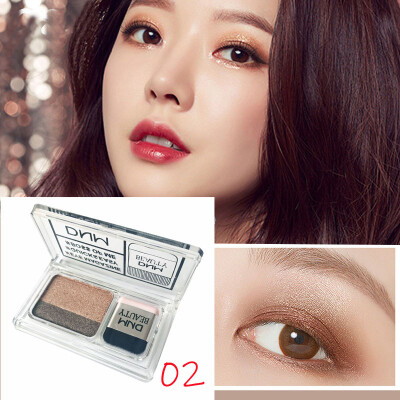 

Two Color Gradient Eye Shadow Palette Glitter Eyeshadow Makeup Waterproof Professional Shimmer Glitter Nude Eye shadow cosmetic