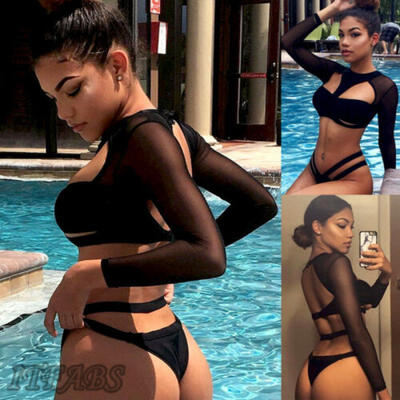 

Women Padded Push-up Bra Bikini Set Swimsuit Swimwear Beachwear Bathing Suit US