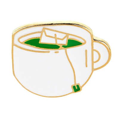 

Personality Gift Necessaries Bag brooch pins Enamel Cup Jewelry Cup Coffee Cat Brooch
