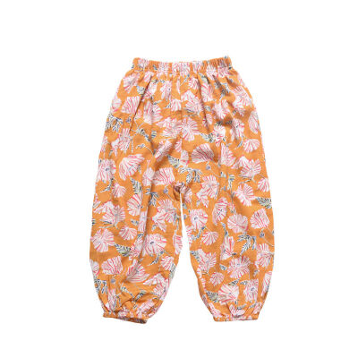 

2019 NEW Baby Girls Boys Summer Cotton Mosquito Bites Pants Sports Casual Toddler Floral Pattern Trousers