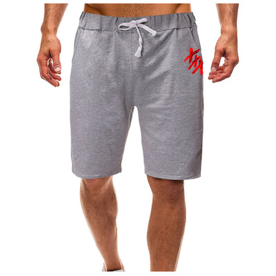 

Gobestart Summer Mens Lace-up Pocket Casual Solid Color Five-point Shorts