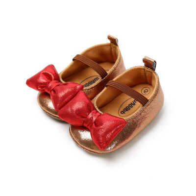 

Big Bow Girl Shoes Newborn Baby Leather Spring New Baby Shoes Cotton Soft First Walkers Princess Shoes 0-18M