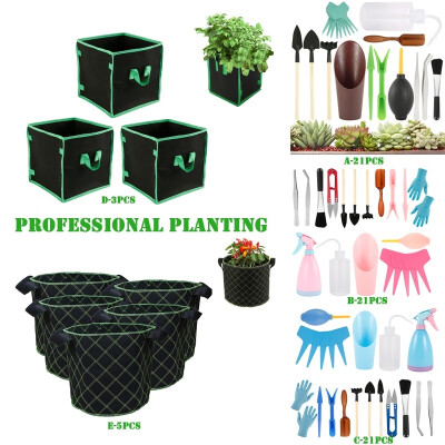 

2020 Professional Planting 21 Pcs Mini Garden Tools Set Miniature Planting Gardening Tool Set