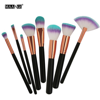 

8pcs Makeup Brushes Set Power Blush Eye Shadow Brow Contour Foundation Brushes Cosmetics Makeup Tools Accessories