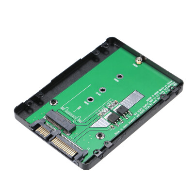 

Black Metal SSD Enclosure M2 NGFF SSD to 22Pin 25 2280 SATA Adapter Card 7mm Height