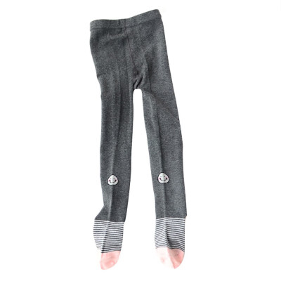 

Autumn Children Knitted Cotton Leggings Kids Lovely Cartoon Printed Skinny Stretchy Pants for Baby Girls Children Pantyhose
