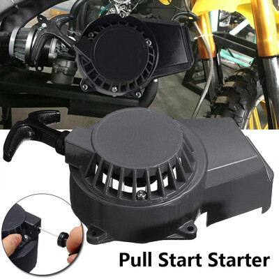 

BLACK PULL START STARTER POCKET BIKE MINI DIRT ATV QUAD 49CC 2-STROKE UNIVERSAL