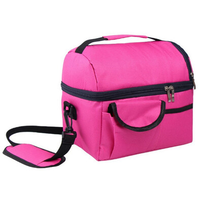 

New Large Capacity Insulated Lunch Box Tote Shoulder Insulated Lunch Bag