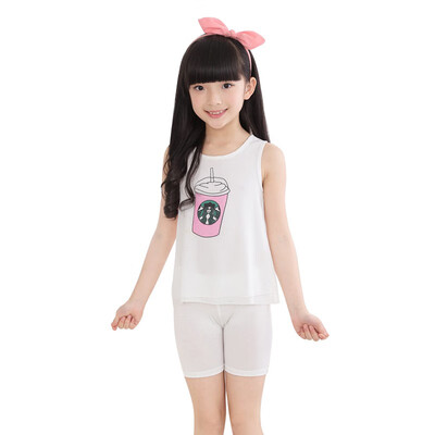 

Summer Girls Leggings Calf-Length Pants Girl Leggings Bottoms Lace 100 Cotton Stretch Shorts Children Clothing