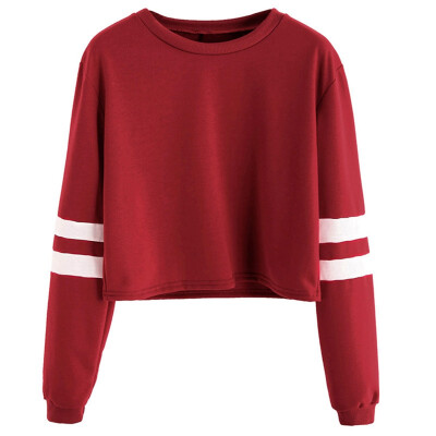 

New Autumn Woman thin sweatshirt Long sleeves Brief Harajuku Girl Light O-neck Pullovers Tops