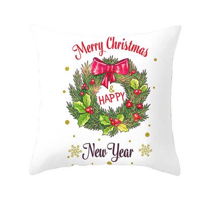 

Christmas Cartoon Pillowcase Sofa Xmas Cushion Cover Throw Home Decor Pillow Case Gift