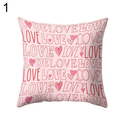 

Sweet Love You Heart Pillow Case Cushion Cover Sofa Bed Car Cafe Office Decor