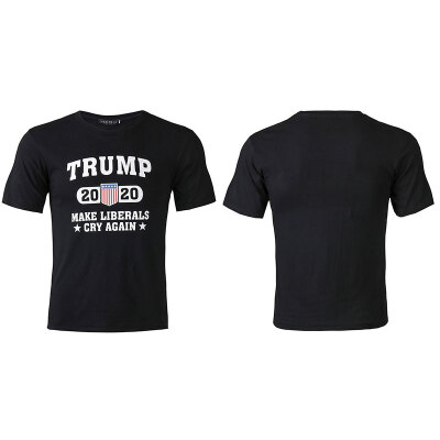 

Cotton O-Neck Short T-Shirt Pro Trump 2020 Pattern T-Shirt Print Loose Fashion Short Sleeve Top Breathable Tees For Men