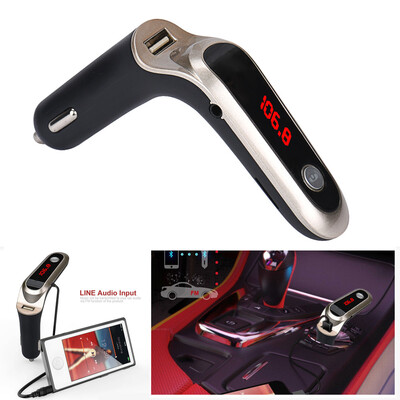 

〖Follure〗Bluetooth Car Kit Handsfree FM Transmitter Radio MP3 Player USB Charger AUX
