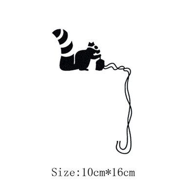 

Switch Stickers Removable Cartoon Black Squirrel Wall Switch Stickers for Home Decoration 1016 cm